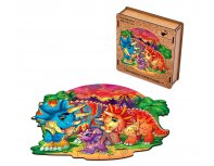 Пазл деревянный Active Puzzles Семья трицератопсов