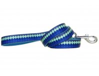 Dog leash Doog Pluto blue with pattern, L, 130х2.5 cm RA-325245