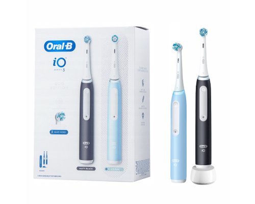 Electric toothbrush Oral-B  iO 3 Duo Matt Black + Ice Blue