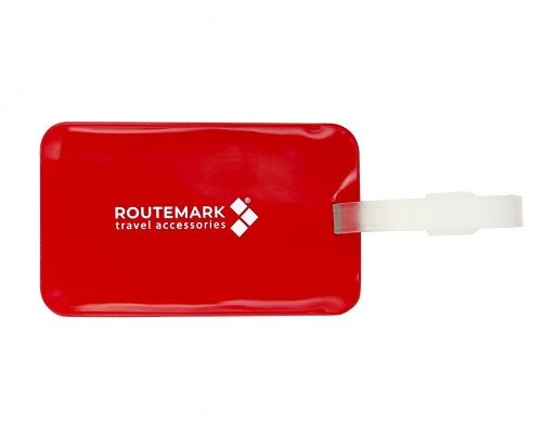Бирка для багажа Routemark Happy Ways, красная