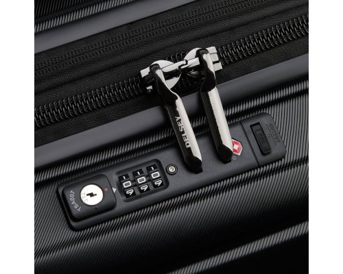 Suitcase Delsey Shadow 5.0, 35x55x23 cm, black (00287880100)