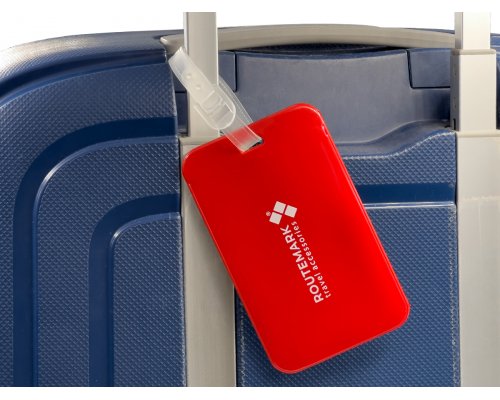 Бирка для багажа Routemark Happy Ways, красная