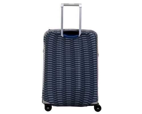 Suitcase cover Routemark Chrome in black M/L (SP240)