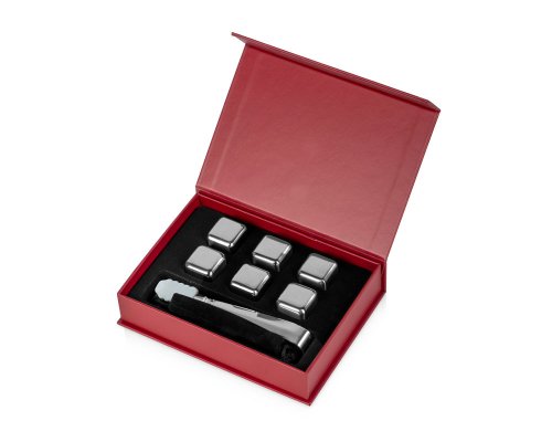 Whiskey set Master of Wine Skye with steel cooling stones, tongs, and a pouch in a box