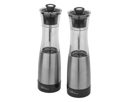 Salt and pepper set Paul Bocuse Duo black/silver/clear RA-237911