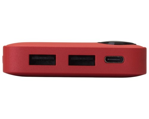 Аккумулятор внешний с дисплеем Evolt Mild, 10 000 mAh, красный (591231)