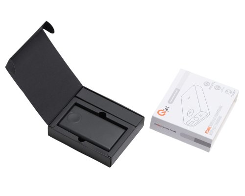 Аккумулятор внешний беспроводной 2-в-1 Qjet функцией зарядки Apple Watch, QC/PD AtomIQ, 10000 мАч, черный (595847)