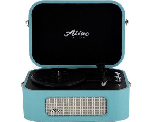 Vinyl record player Alive Audio Stories Turquoise STR-06-TS