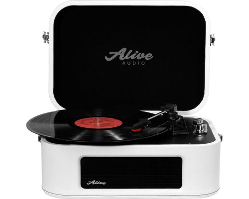 Vinyl record player Alive Audio Stories Blanche STR-06-WH