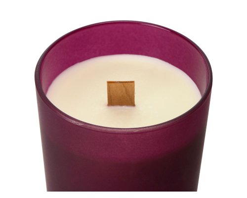 Soy scented candle in glass Kiana Niort, burgundy