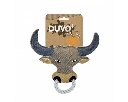 Canvas dog toy Duvo+ Buffalo, grey, 26x27cm