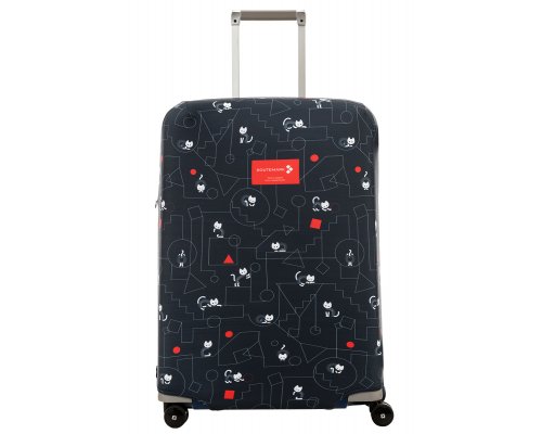 Чехол для чемодана Routemark Коты и порядок в черном M/L (SP310)
