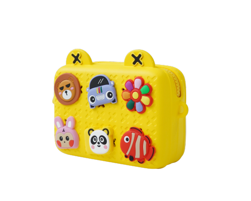 Children's bag with jibbits Koool Family K10, yellow
