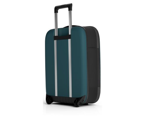 Suitcase folding Rollink Vega II, 55x40x20 cm, 2 wheels, blue-green (105-21-330-380-100)