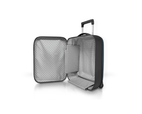 Suitcase folding Rollink Vega II, 55x40x20 cm, 2 wheels, blue-green (105-21-330-380-100)