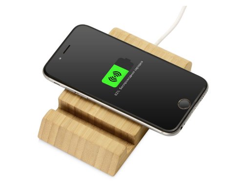 Устройство зарядное беспроводное из бамбука Bamboo collection Jetty, 10 Вт, натуральный (591074)