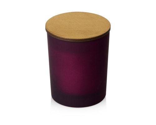 Soy scented candle in glass Kiana Niort, burgundy