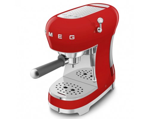 Carob coffee maker Smeg ECF02RDEU red
