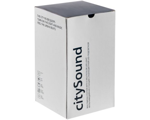 Wireless speaker with backlight Indivo citySound, black (13930.30)