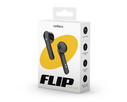 Наушники беспроводные Rombica Mysound Flip, черный (595640)