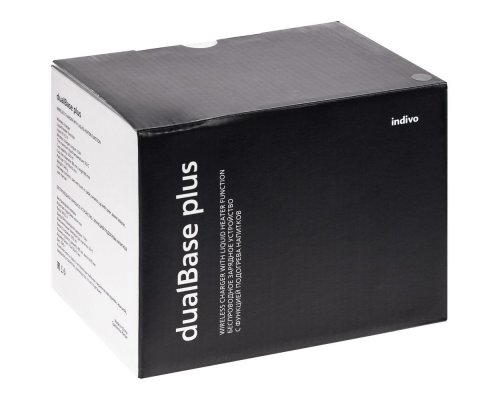 Кружка с подогревом и беспроводной зарядкой Indivo dualBase plus, белая (15783.60)