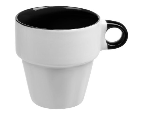 Set of 4 mugs Molti Inset with stand black RA-138068