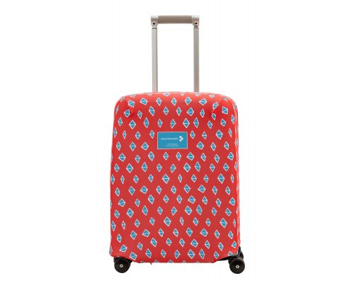 Cover for a suitcase Routemark Rhombus in red S (SP310)