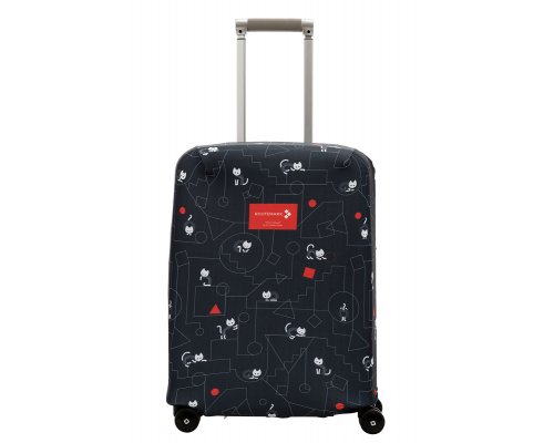 Cover for a suitcase Routemark Cats and an order in black S (SP500)