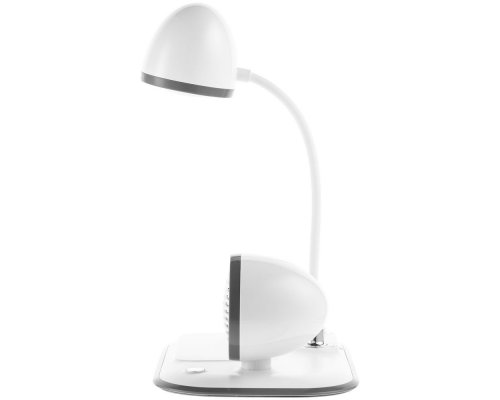 Wireless charging speaker lamp Molti Flashback, White