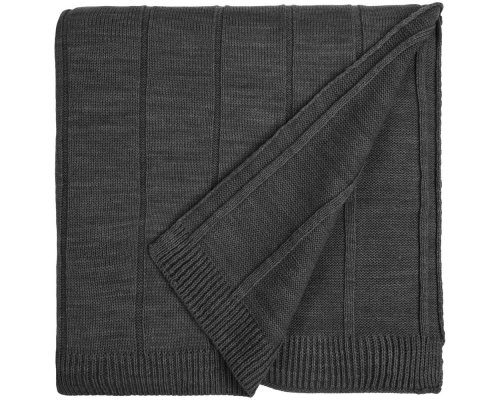 Blanket Teplo Bambolay, 110x170 cm, dark gray melange (16748.11)