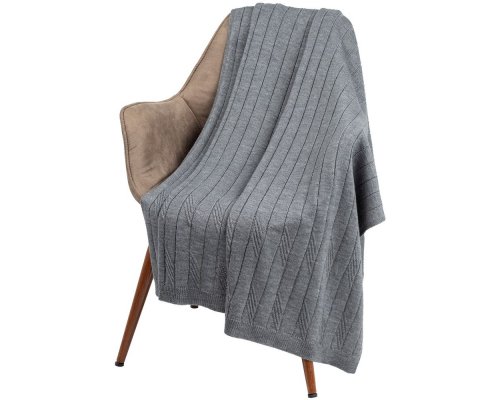 Blanket Very Marque Pluma, 110x170 cm, dark gray (graphite)