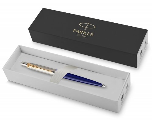 Набор подарочный: ручка шариковая Parker Jotter K160 Blue GT и ежедневник синий недатированный