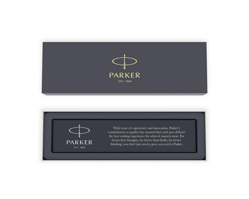 Набор подарочный Parker: ручка IM brushed metal GT роллер + шариковая