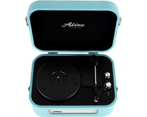 Vinyl record player Alive Audio Stories Turquoise STR-06-TS