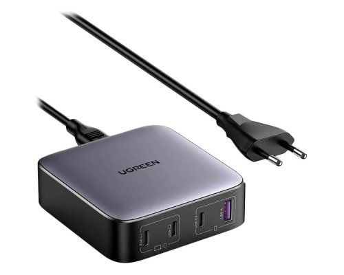 Charger Ugreen CD328 Desktop Fast Charger (USB-A/3xUSB-C) gray