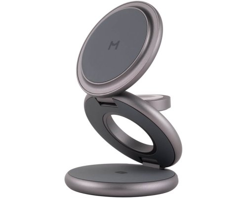 Устройство зарядное беспроводное Magssory Disc Signature Edition 3 в 1 Midnight (WCH053)