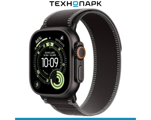 Смарт-часы Apple Watch Ultra 3 49 мм Black, M/L ремешок чёрный Trail Loop