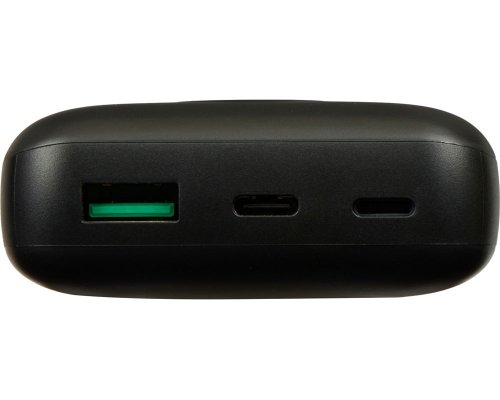 External battery with fast charging Qjet QC/PD CosmIQ, 10000 mAh, Black (696817)