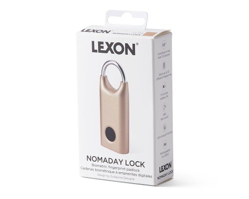 Замок с сенсором Lexon Noma Lock, 3,2x1,4x7,6 см, темно-серый (LL128X)