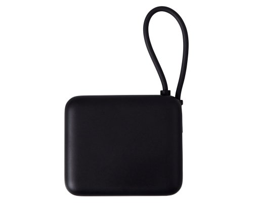 Battery external with integrated cable Evolt Liri, QC/PD, 10000 mAh, black (872917)