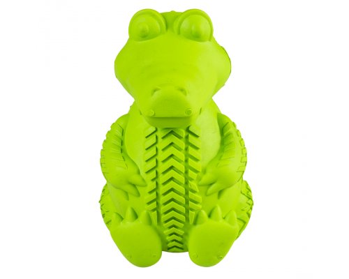 Rubber dog toy Duvo+ Crocodile, green, 7.5x9.5x12 cm