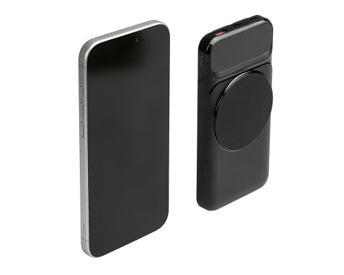 Battery external wireless Magnetic with integrated cables Evolt Mani, 10000 mAh, black (590164.07)