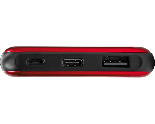Аккумулятор внешний Evolt Forge v.2, металл, 10000mah, красный (591201)