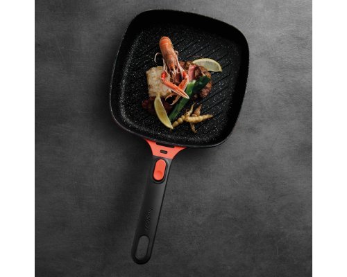 Grill pan Berghoff Gem 24 cm 2.3 L red 2307412