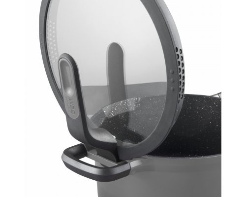 Saucepan with lid Berghoff Gem 28 cm 4,6 L grey 2307421