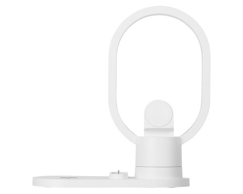 Charging station wireless 4-in-1 Evolt Portal with lamp, 15 W, white (592206)