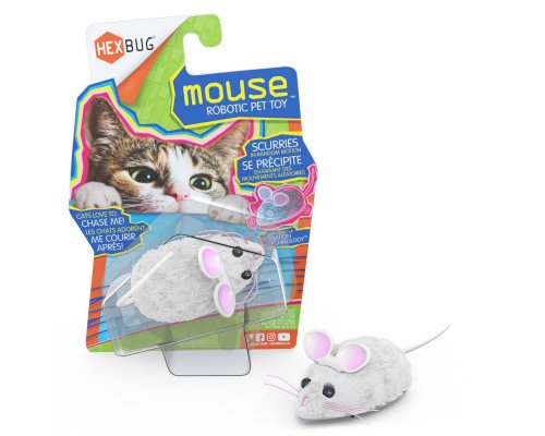 Interactive cat toy Hexbug Mouse White, 6.5x4x2.8 cm