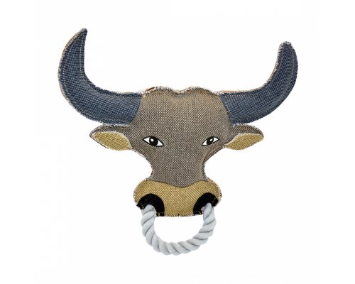Canvas dog toy Duvo+ Buffalo, grey, 26x27cm