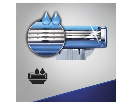 Станок бритвенный Gillette Mach3 Turbo с 4 сменными кассетами