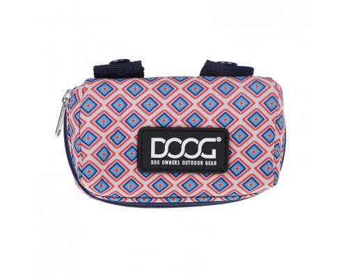 Neoprene leash bag Doog Gromit, pink and blue, 10x7x4 cm